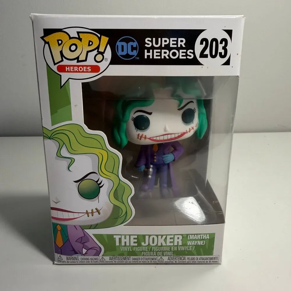 FUNKO POP! DC SUPER HEROES #203 THE JOKER (MARTHA WAYNE) HOT TOPIC EXCLUSIVE